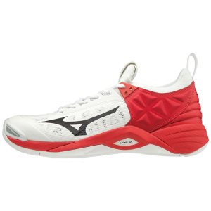 Mizuno Wave Momentum Παπουτσια Βολλευ Γυναικεια - Ασπρα/Κοκκινα